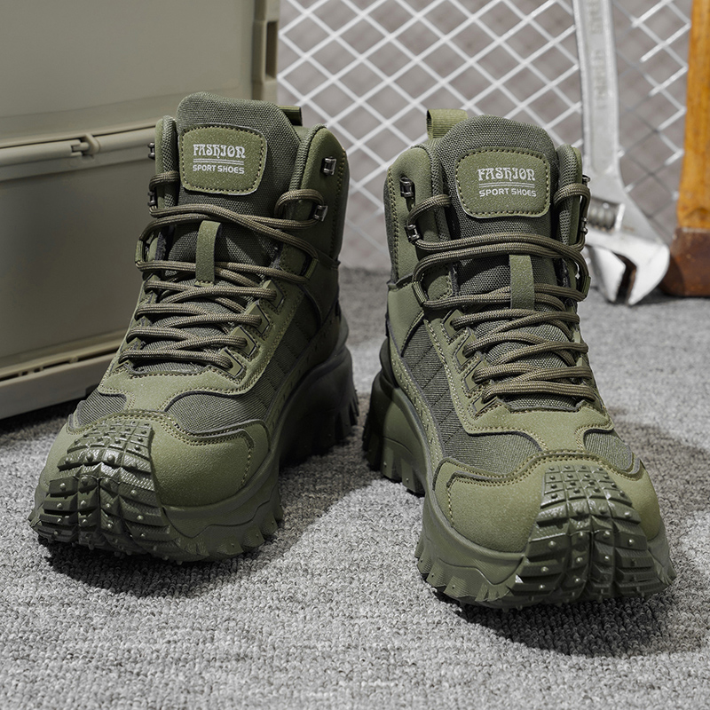 Men'S Mountain Biking Shoes - Sonbahar Yeni Yüksek Bilekli Büyük Beden