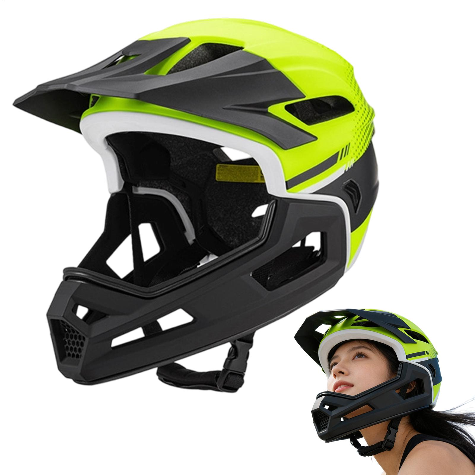 Mountain Biking Full Face Helmet - Dağ Bisikleti Tam Yüz Kaskı Bisiklet