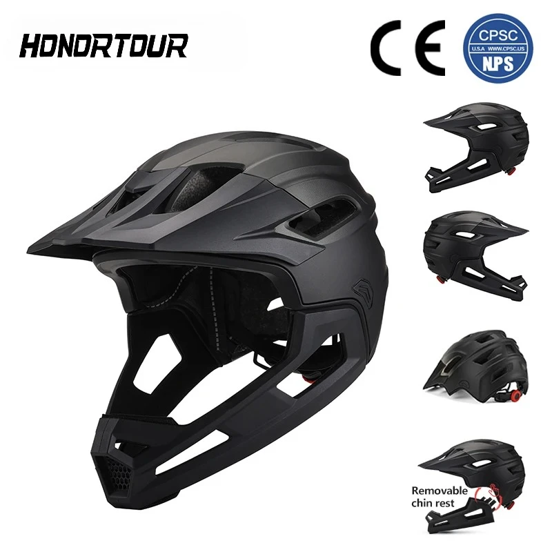 Mountain Biking Full Face Helmet - Eastinear Yetişkin Mtb Kask Bisiklet Tam