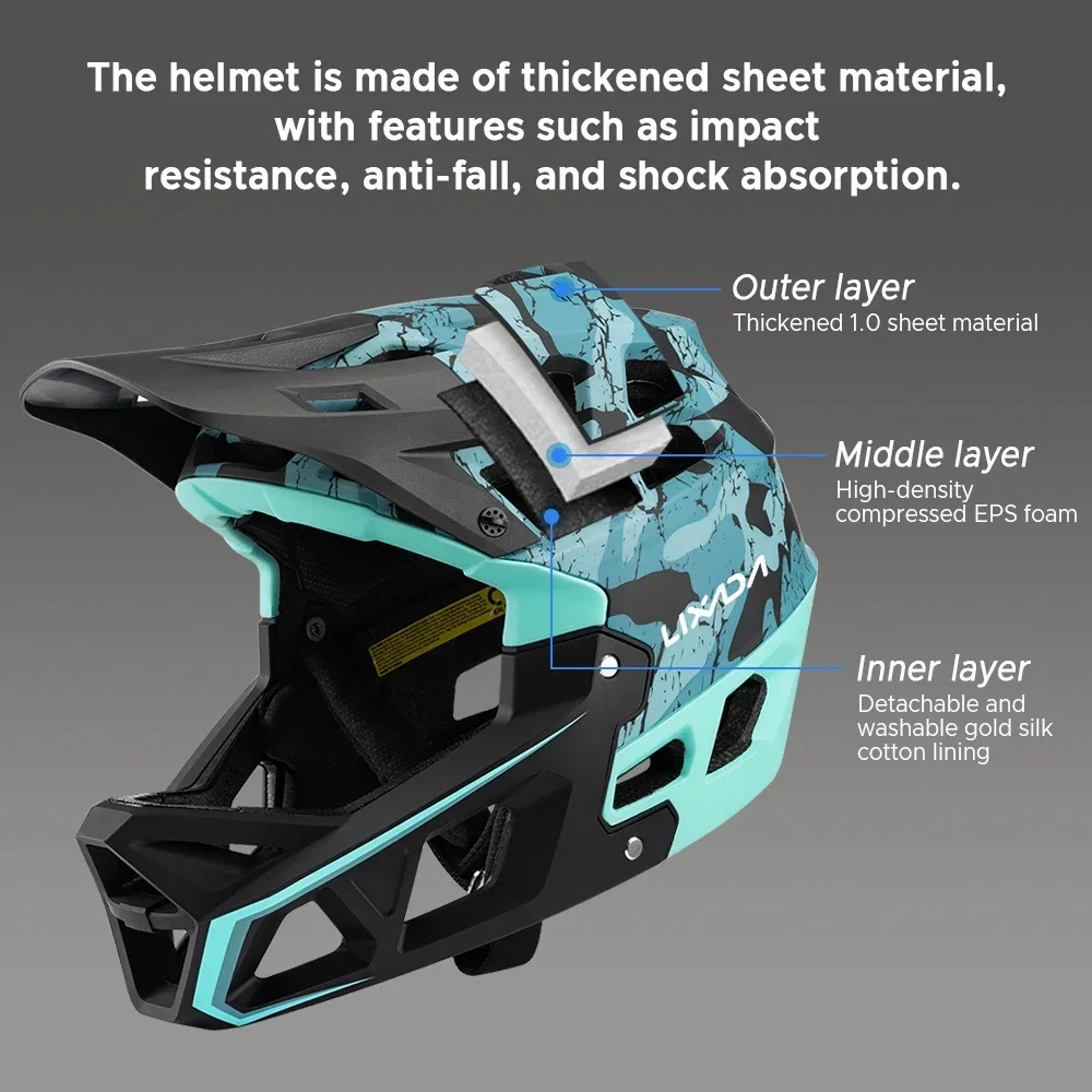 Dağ Bisikleti Güvenlik Bisikle - Mountain Biking Full Face Helmet incelemesi ve fiyatı