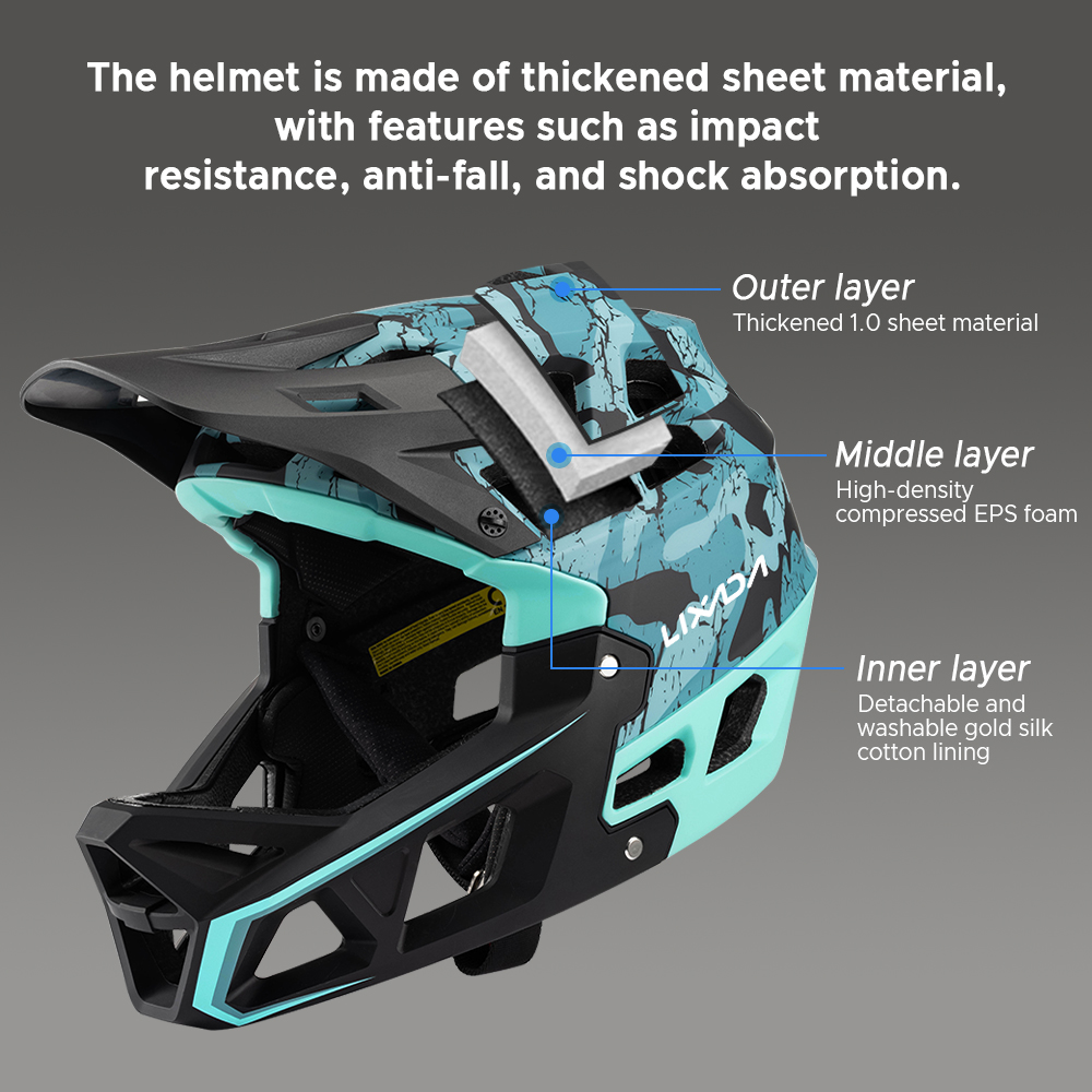 Tam yüz dağ bisiklet güvenlik  - Mountain Biking Full Face Helmet incelemesi ve fiyatı