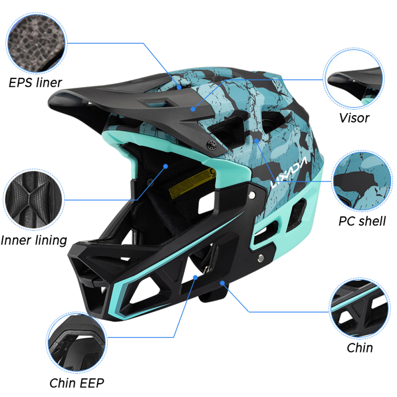 Tam yüz dağ bisiklet kaskı yet - Mountain Biking Full Face Helmet incelemesi ve fiyatı