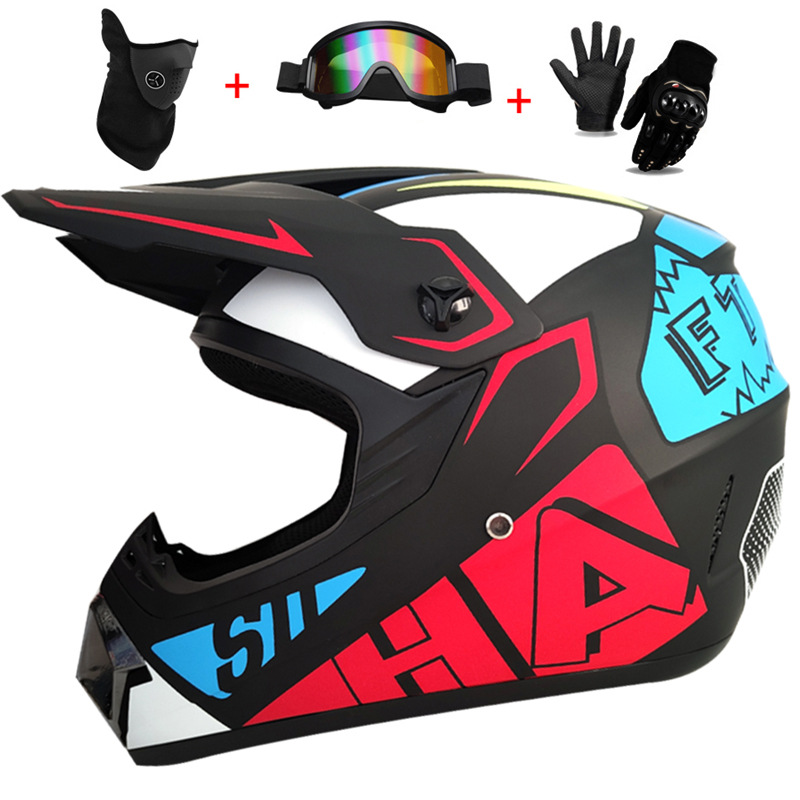3 adet çocuklar için arazi tip - Mountain Biking Full Face Helmet incelemesi ve fiyatı