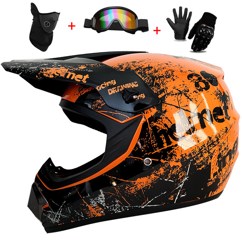3 adet çocuklar için arazi tip - Mountain Biking Full Face Helmet incelemesi ve fiyatı