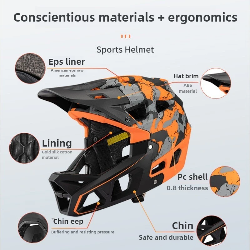 Yeni Yetişkin Tam Yüz Dağ Bisi - Mountain Biking Full Face Helmet incelemesi ve fiyatı